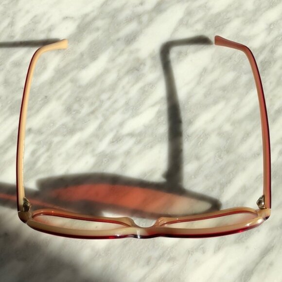 1970s style red ombré sunglasses - Picture 2 of 4